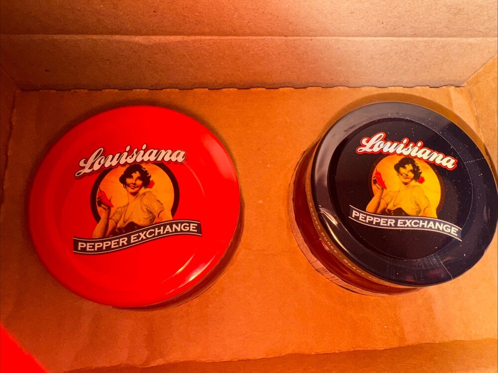 2 Louisiana Pepper Exchange Puree Ghost Pepper & Red Habenero 4 ounces per jar